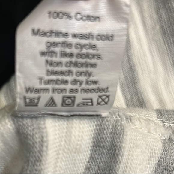 Madewell Gray & White Striped Button Back Knit Mini Dress - S - Picture 13 of 14